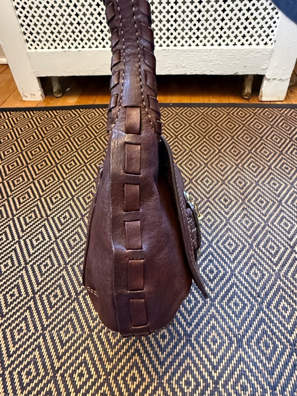 Vintage Y2K coach vachetta whipstitch ergo belted flap 11226 - Picture 5 of 14